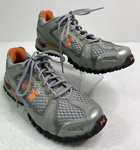 Under Armour Cartilage Running Shoe Gray & Orange Men's Size 8.5 J74 - Picture 1 of 9