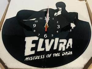 Reloj de pared disco vinilo Elvira Mistress of the Dark 12"" - Imagen 1 de 1