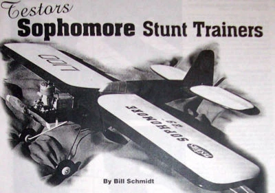 Testors SOPHOMORE 09, 19 & 29 PLANS + FM ARTICLE to Build Three Model Airplanes  - Image 1 of 4