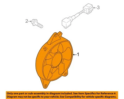 Used Engine Cooling Fan Motor fits: 2004 Kia Sedona Fan Assembly condenser Grade Foto 1 de 3