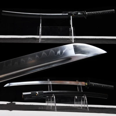 Clay Tempered T10 Steel Handmade Katana Real Hamon Japanese samurai sword Sharp - Image 1 of 4