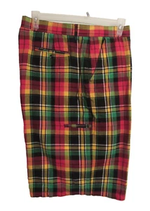 regal wear linen Celtic plaid Bermuda shorts men's 44 I-phone pocket - Picture 1 of 12