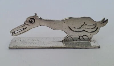 JOLI ancien PORTE COUTEAU ANIMALIER CANARD Art Deco BENJAMIN RABIER ? SANDOZ ? - Photo 1/4