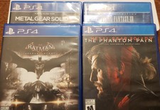 Ps4 Games Lot Of 4 Batman, Phantom of pain, Final Fantasy XV,metal Gear solid v 