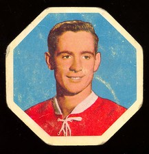 1961-62 YORK PEANUT BUTTER YELLOW BACKS #35 BOBBY ROUSSEAU VG MONTREAL CANADIENS