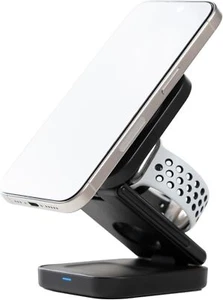 AT&T 3-in-1 Portable Folding Charging Station Black MagSafe Compatible USB-C - Picture 1 of 5