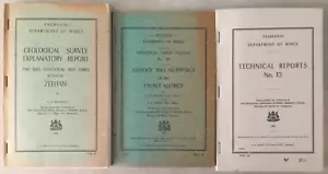 3 Tasmania Department of Mines Reports, 1962, 1967, 1969 Zeehan Cygnet - Bild 1 von 16