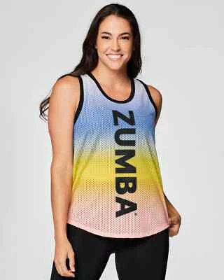 Camiseta sin mangas Zumba Move Mesh - Girasol ~ XS S M L XL XXL ~ ¡Envío gratuito! Foto 1 de 2