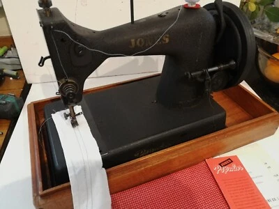 Vintage Jones Popular Sewing Machine with cover  - image 1 of 4
