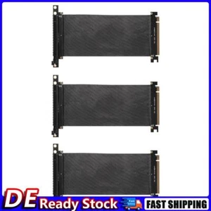 PCIe 3.0 16X Extension Cable 90 Degree 16X to 16X Ribbon Riser Card (25cm) Deu - Afbeelding 1 van 12