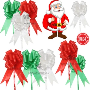 GROSSE SCHLEIFEN 50mm Qualität Hochzeit Auto Weihnachtsgeschenk Geschenkpapier Party Poly Schleifen - Bild 1 von 11