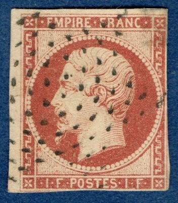 [st8026] FRANCE 1853 Scott#21  1Fr.Napoleon (REPAIRED) cv:€4,200 SPACE FILLER - Image 1 of 2