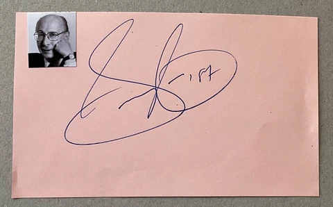 SAMMY CAHN ( High Hopes ) Genuine Handsigned Signature on Album Page Cover