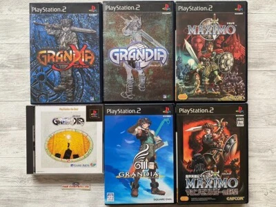 SONY PS 1 2 GRANDIA 1 2 3 & Extreme & Maximo & Maximo vs. Army of Zin from Japan - Image 1 of 4