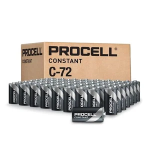 Constant C Cell Long-Lasting Alkaline Batteries 72 Pack 10-Year Shelf Life Bu... - Picture 1 of 6