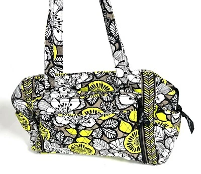 VERA BRADLEY Hacer Cambio Bebé Bolsa de Pañales Cartera Citrón Negro Blanco Verde Amarillo Foto 1 de 4