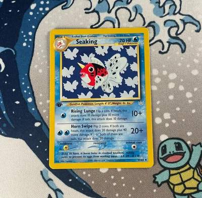 Seaking 37/64 1st Edition Uncommon Neo Revelation Pokemon WOTC Vintage NM/LP - Image 1 of 3