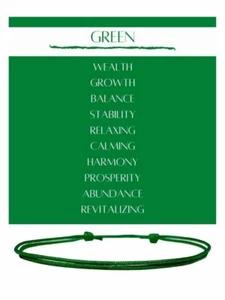 Green cord surfer adjustable bracelet men string waterproof jewelry women gift - Picture 1 of 9