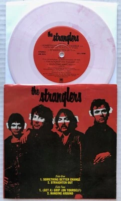 THE STRANGLERS Something Better Change 1977 US PUNK 7" EP PINK Marble VINYL 45 - Изображение 1 из 2