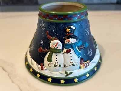 Yankee Candle Snowmen Tarro grande Candle Sombra Topper Foto 1 de 3