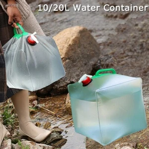 Large Capacity Outdoor Camping Collapsible Water Bag Water Container Lightweight - Picture 1 of 34
