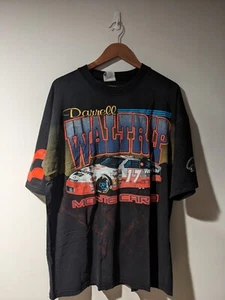 Vintage 1995 Darrell Waltrip Nascar Chase Authentic Black X-Large T-Shirt - Picture 1 of 9