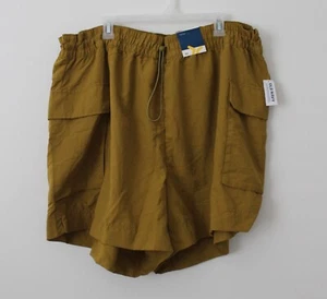 Old Navy Womens High Waisted Cargo Utility Shorts Olive Size 3X NWT - Picture 1 of 6