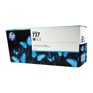 Genuine HP 727 Gray 300ml F9J80A DesignJet T1500 T920 T2500 (Retail Box) - Picture 1 of 2