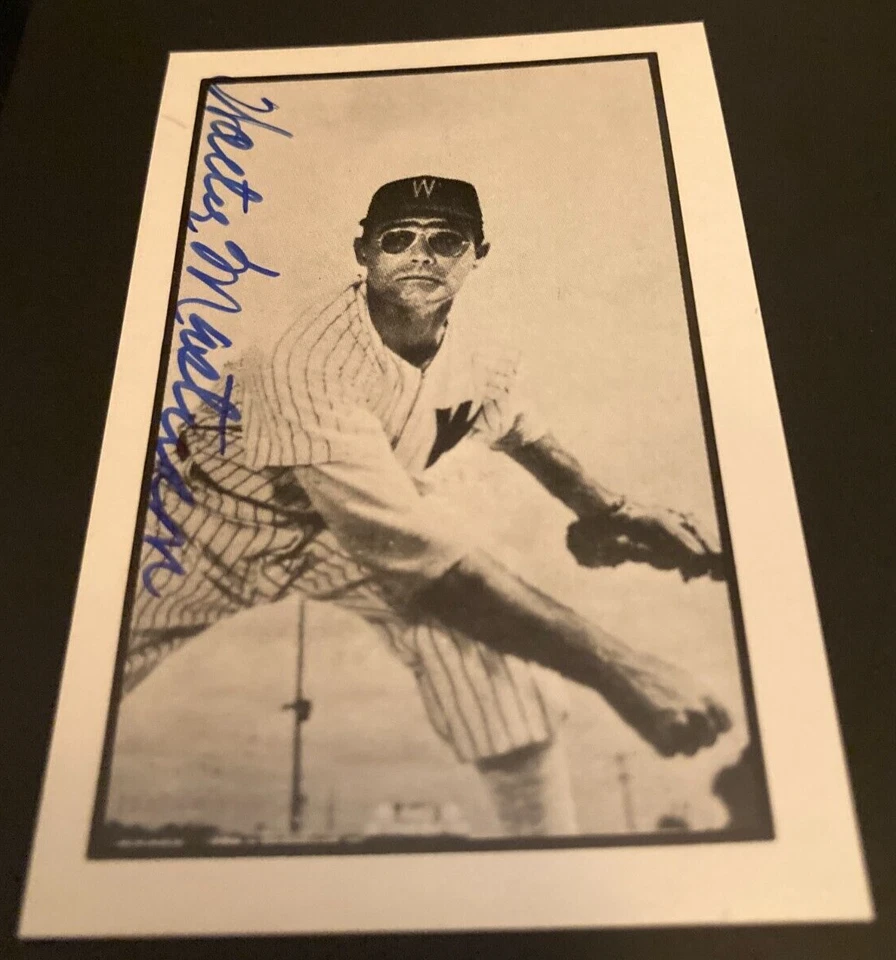 Walt Masterson - Signed 1983 C.C.C. 1953 Bowman B&W REPRINT Card - Dec. 2008 - Image 1 of 1