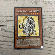 Yugioh Crystal Beast Topaz Tiger FOTB-EN004 Ultra Rare Card TCG