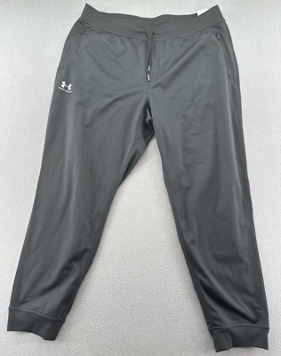 Under Armour Sweatpants Mens XXL Black UA Sports Style Elite Stretch Joggers - Image 1 of 4