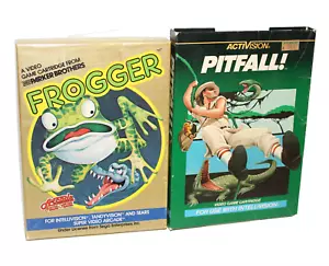 Frogger + Pitfall (Intellivision Video Game Lot) Complete in Box CIB - Tested! - Picture 1 of 6