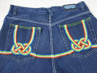 Pantalones Cortos De Colección Evolution In Design Hombres 40 Azul Suelto Patinador Y2K Denim Jean Adulto Foto 1 de 4