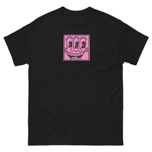 Keith Haring Illustration T-Shirt Street Art Graphic - Picture 1 of 5