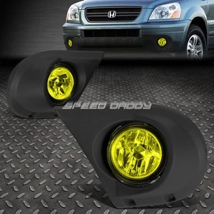 PARA 03-05 HONDA PILOTO LENTE ÁMBAR PARACHOQUES DELANTERO LUCES ANTINIEBLA CONDUCCIÓN CON BISEL - Imagen 1 de 5