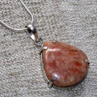 Collar de piedras solares enchapado en plata 925 hecho a mano joyas de piedras preciosas tamaño 18" GW Foto 1 de 3