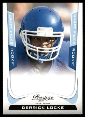 2011 Panini Prestige Draft Picks Light Blue Derrick Locke RC /999 #235 - Image 1 of 2