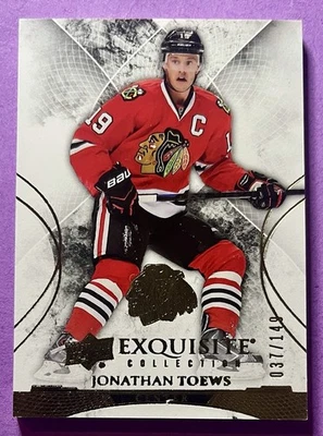 Jonathan Toews 2015-16 Upper Deck Black Diamond EXQUISITE Card 7 /149 BLACKHAWKS - Image 1 of 4