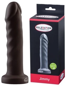 MALESATION Jimmy Dildo Black - 17,7 cm Designer Anus, Vagina Silikon Schwarz - Bild 1 von 1