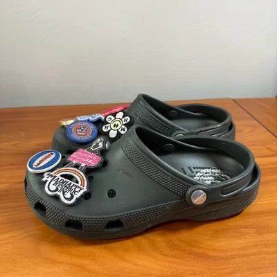 Madhappy x Hysteric Glamour Classic Crocs Clog Jibbitz Black M8 W10 - Image 1 of 4