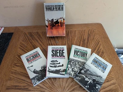 Box Set of 4 PB Eyewitness History of WW II Many Illustrations  Victor Siege Cou - Image 1 of 2