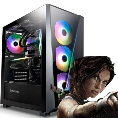 Custom Build ARGB Desktop i7 8th PC 16GB RAM 4TB SSD RTX 5060 Win11 GAMING - Image 1 of 4