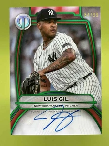 2025 TOPPS TRIBUTE LUIS GIL AUTO GREEN 84/99 - Picture 1 of 10