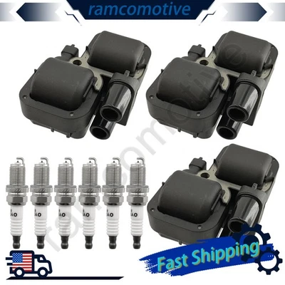 3x Ignition Coils and 6x Spark Plugs for Chrysler Crossfire Benz C320 3.2L - Изображение 1 из 4
