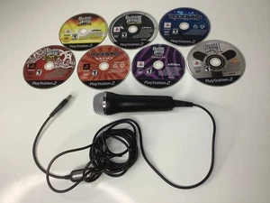 Lot Of 7 Guitar Hero & Rockband PS2 Disc Only + Rockband Microphone TESTED - Picture 1 of 4