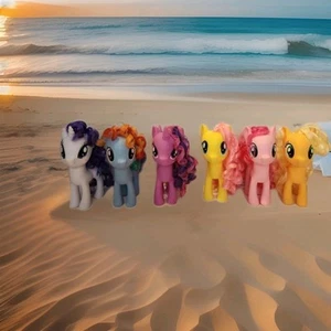 My Little Pony My Little Pony 6" Brushable Manes 2016 Lot of 6 #4 B2B - Bild 1 von 7
