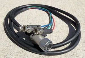 Tecnec Round 12-Pin female to RGB BNC Cable for Sony VTRs Switcher; 5 foot long - Picture 1 of 6