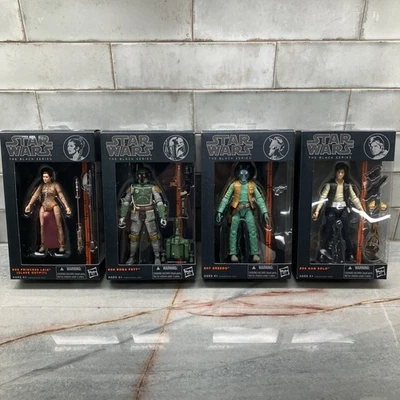 Star Wars Black Series 6"  Slave Leia Greedo Han Solo Boba Fett Orange Line  - Image 1 of 4
