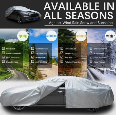 For Honda  Accord 6 Layers Car Cover-All-Weather Waterproof Protection W/ Zipper Foto 1 de 4