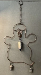 Vintage Hanging Ghost Wind Chime Rustic Farm House Decor Halloween - Picture 1 of 2